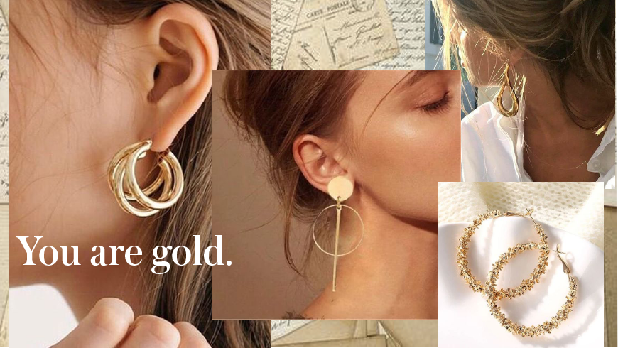 ¿Por qué las personas solo usan aretes de oro?